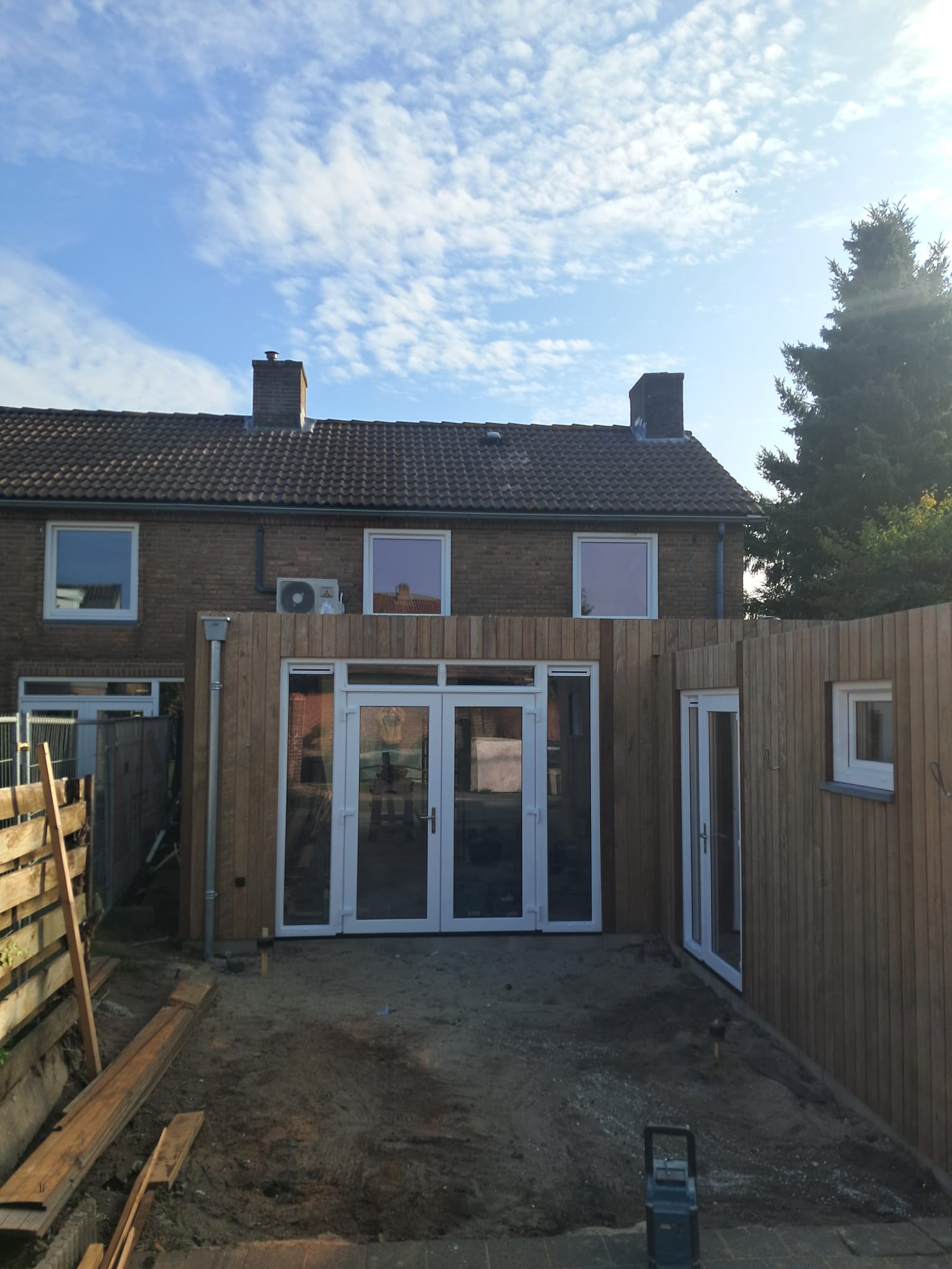 Woonkamer uitbreiding